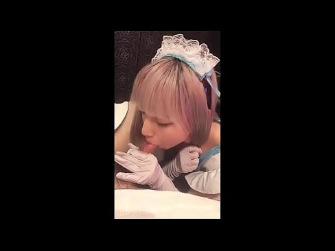 ❤️ Japāņu elks [mayuka], franču kalpones tērps, 1. daļa, minets un džerkstēšana ar losjonu ❤❌ Kaltais porno pie mums ❌️
